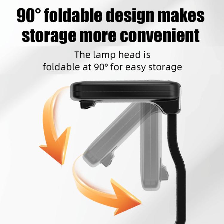 Lampada portatile magnetica per cellulare, ideale per la lettura notturna e la protezione degli occhi.