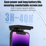 Lampada portatile magnetica per cellulare, ideale per la lettura notturna e la protezione degli occhi.