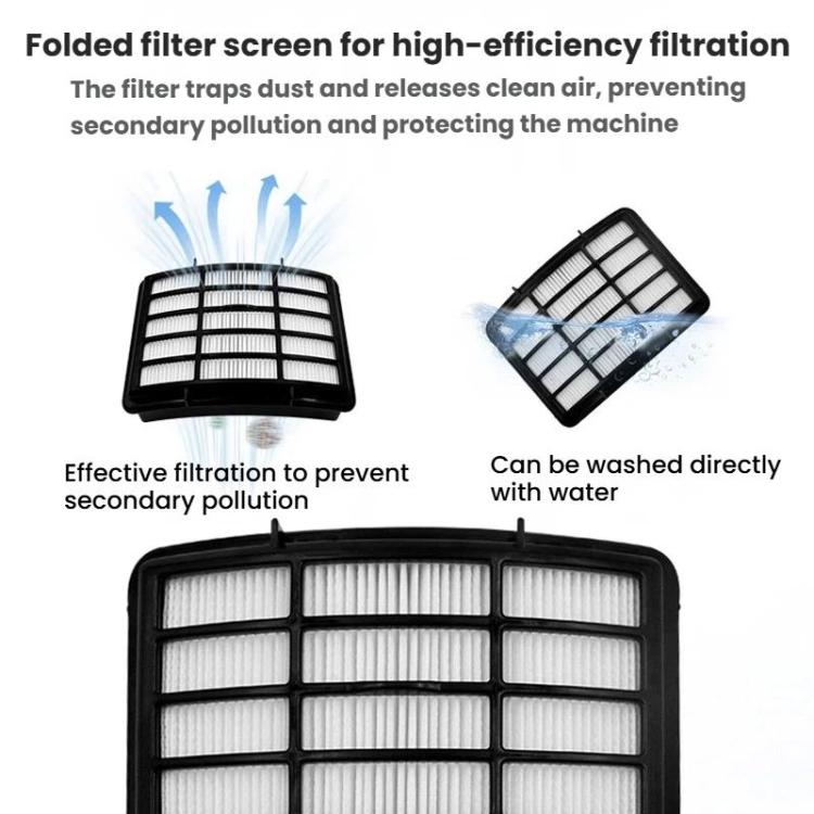 Accessori per aspirapolvere Shark NV350 / NV351 / NV352 / NV355 / NV357 / NV358 / NV360 / NV370 / UV440 / UV540 / XFF350, Filter Mesh, 2-Piece Set Filter Cotton