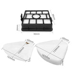 Accessori per aspirapolvere Shark NV350 / NV351 / NV352 / NV355 / NV357 / NV358 / NV360 / NV370 / UV440 / UV540 / XFF350, Filter Mesh, 2-Piece Set Filter Cotton