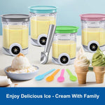Per gelatiera Ninja NC700 / NC701, confezione da 4 pezzi di coppette per gelato di ricambio., A Type, B Type