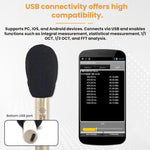 SMART SENSOR 26-126dBA Microfono di misurazione ad alta precisione con connessione USB