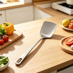 Spatola da cucina per soffriggere in acciaio inox LsCook 430, Solid Spatula, Slotted Spatula