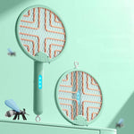 Lampada antizanzare e antizanzare 2 in 1 pieghevole con luce UV e funzione di scossa elettrica. Supporto per montaggio a parete, portatile o da tavolo.