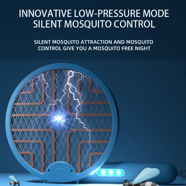 Lampada antizanzare e antizanzare 2 in 1 pieghevole con luce UV e funzione di scossa elettrica. Supporto per montaggio a parete, portatile o da tavolo.