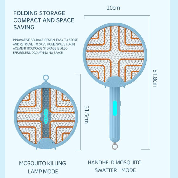 Lampada antizanzare e antizanzare 2 in 1 pieghevole con luce UV e funzione di scossa elettrica. Supporto per montaggio a parete, portatile o da tavolo.