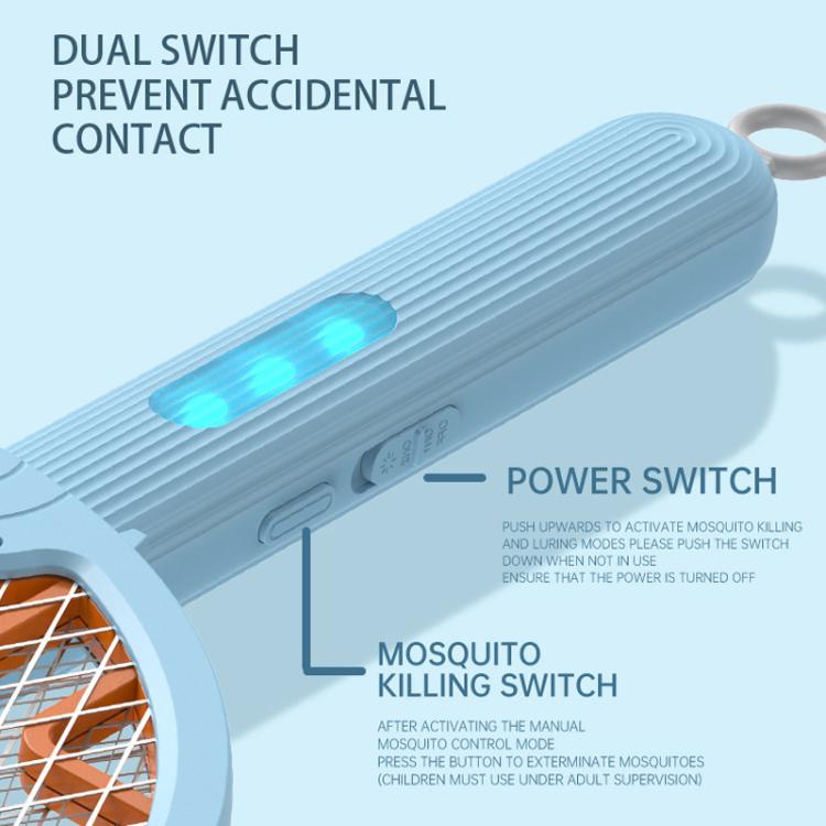 Lampada antizanzare e antizanzare 2 in 1 pieghevole con luce UV e funzione di scossa elettrica. Supporto per montaggio a parete, portatile o da tavolo.