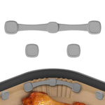Fibbia magnetica in silicone per clip di fissaggio resistenti al calore per carta da forno della friggitrice ad aria., Flower Red, Flower Black, Flower Gray, Square Red, Square Black, Square Gray, Teardrop Gray, Teardrop Black, Teardrop Red, Extended R...