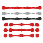 Fibbia magnetica in silicone per clip di fissaggio resistenti al calore per carta da forno della friggitrice ad aria., Flower Red, Flower Black, Flower Gray, Square Red, Square Black, Square Gray, Teardrop Gray, Teardrop Black, Teardrop Red, Extended R...