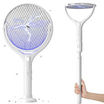 Racchetta elettrica antizanzare retrattile e girevole, dispositivo antizanzare domestico con luce e funzione di attrazione automatica., XH-57