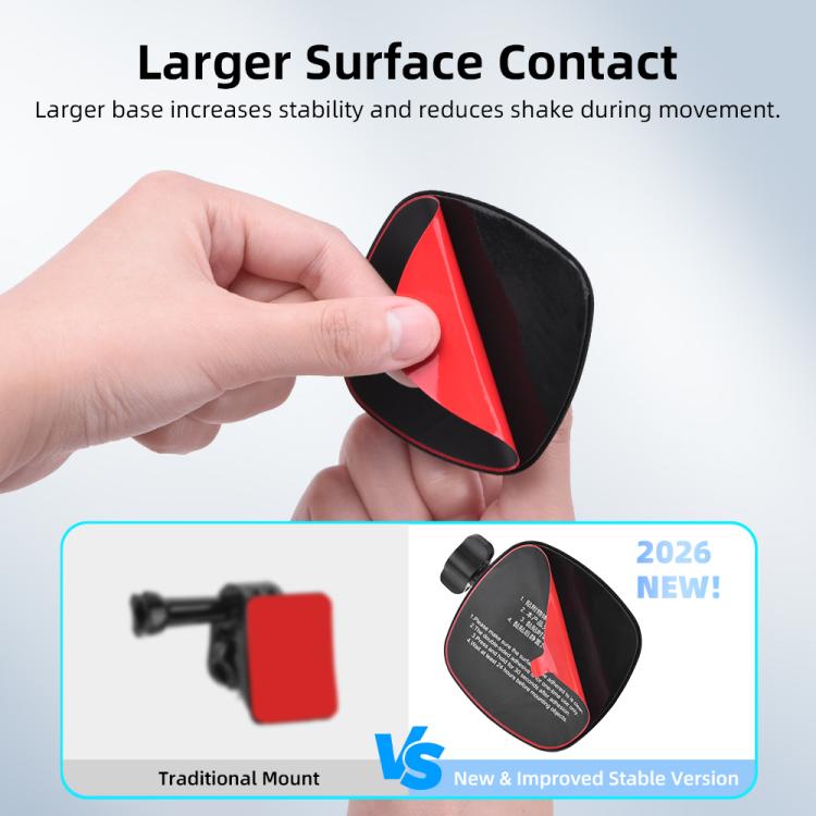 Supporto per casco Flymile per DJI Osmo Pocket 3 / Action 6 / GoPro, Square, Floral