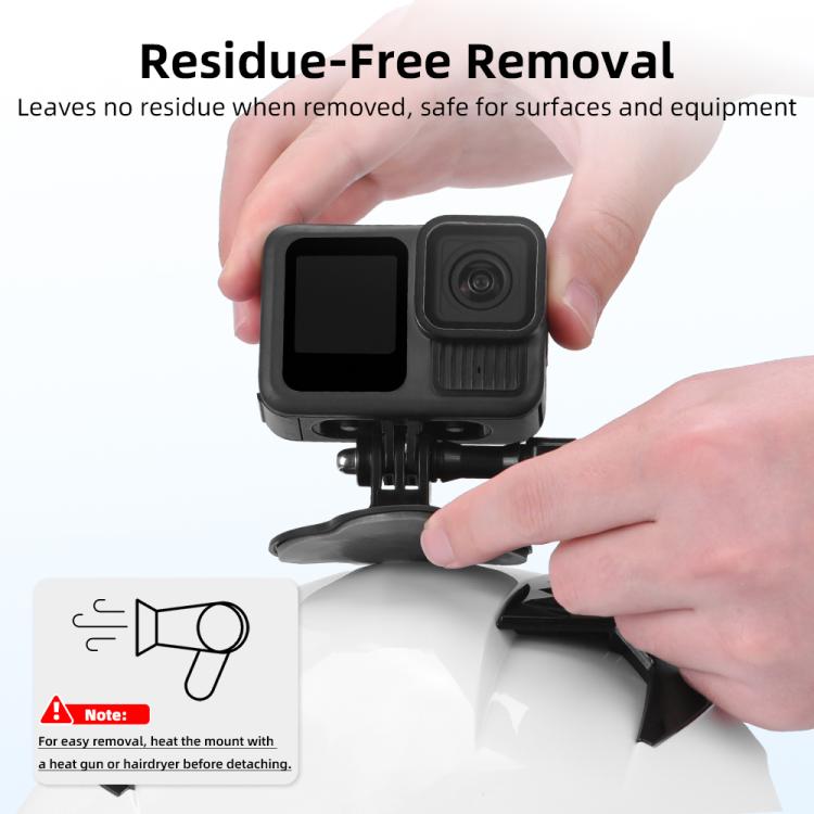 Supporto per casco Flymile per DJI Osmo Pocket 3 / Action 6 / GoPro, Square, Floral