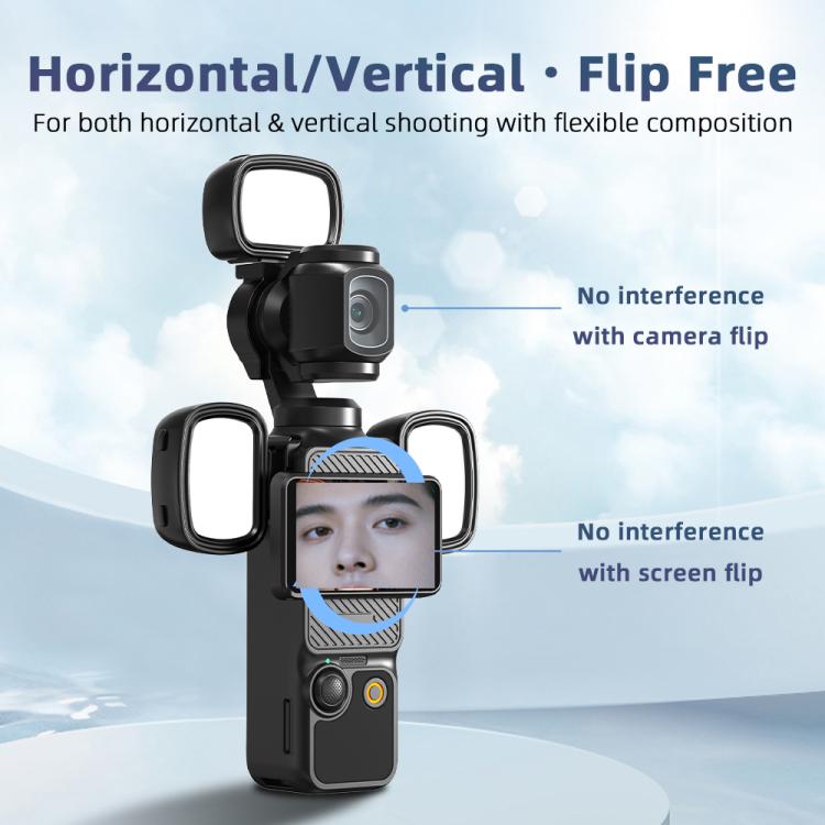 Per DJI Pocket 3 Flymile Luce di riempimento magnetica portatile per fotografia