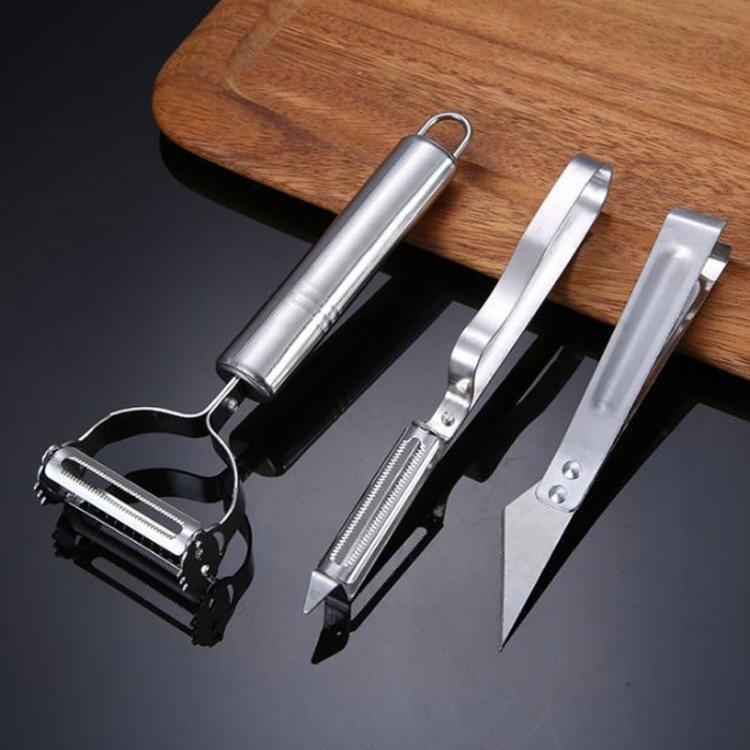 Pelapatate e grattugia in acciaio inox LsCook, Single English Cardboard Packaged, 2-Piece Set Card-packaged