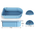 Contenitore per snack in silicone con scomparti per salse rimovibili, ideale per conservare alimenti in viaggio, per picnic e per la preparazione dei pasti.