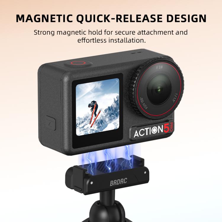 Per DJI Osmo Action 5 Pro / Osmo 360 BRDRC Asta per selfie estesa con treppiede a sgancio rapido, AC6039_2
