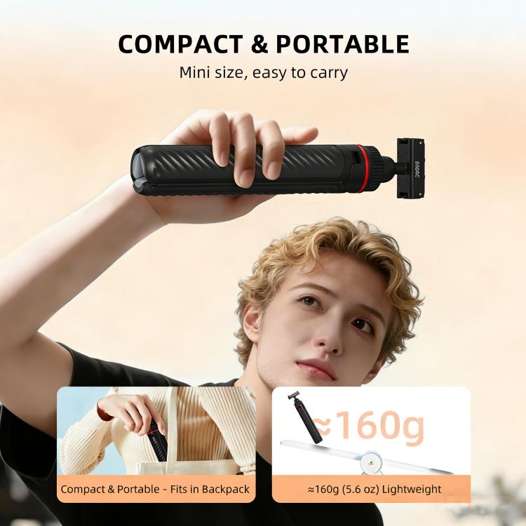 Per DJI Osmo Action 5 Pro / Osmo 360 BRDRC Asta per selfie estesa con treppiede a sgancio rapido, AC6039_2