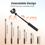 Per DJI Osmo Action 5 Pro / Osmo 360 BRDRC Asta per selfie estesa con treppiede a sgancio rapido, AC6039_2