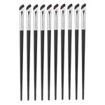 10 pennelli angolati ultra sottili per eyeliner, pennello per trucco di precisione Aegyo-Sal, Sickle Black, Sickle Brown, Blade