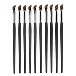 10 pennelli angolati ultra sottili per eyeliner, pennello per trucco di precisione Aegyo-Sal, Sickle Black, Sickle Brown, Blade