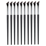 10 pennelli angolati ultra sottili per eyeliner, pennello per trucco di precisione Aegyo-Sal, Sickle Black, Sickle Brown, Blade