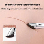 10 pennelli angolati ultra sottili per eyeliner, pennello per trucco di precisione Aegyo-Sal, Sickle Black, Sickle Brown, Blade
