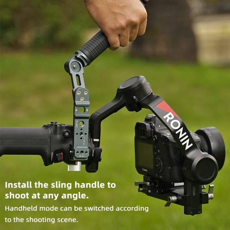 Impugnatura XILETU ad angolo regolabile per stabilizzatori DJI RS 4 Mini/RS 4 Pro/RS 4/RS 3 Mini/RS 3 Pro/RS 2