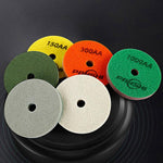 PANSHI Tampone in spugna di fibra per lucidatura a umido effetto marmo, tampone ispessito per levigatura di pietre, 3 inch 80mm 150AA, 3 inch 80mm 300AA, 3 inch 80mm 500AA, 3 inch 80mm 1000AA, 3 inch 80mm 2000AA, 3 inch 80mm 3000AA, 3 inch 80mm 6000AA ...