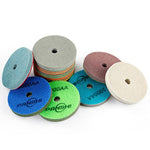 PANSHI Tampone in spugna di fibra per lucidatura a umido effetto marmo, tampone ispessito per levigatura di pietre, 3 inch 80mm 150AA, 3 inch 80mm 300AA, 3 inch 80mm 500AA, 3 inch 80mm 1000AA, 3 inch 80mm 2000AA, 3 inch 80mm 3000AA, 3 inch 80mm 6000AA ...