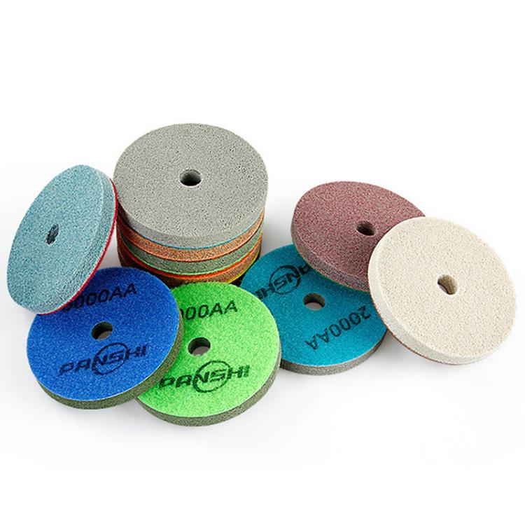 PANSHI Tampone in spugna di fibra per lucidatura a umido effetto marmo, tampone ispessito per levigatura di pietre, 3 inch 80mm 150AA, 3 inch 80mm 300AA, 3 inch 80mm 500AA, 3 inch 80mm 1000AA, 3 inch 80mm 2000AA, 3 inch 80mm 3000AA, 3 inch 80mm 6000AA ...