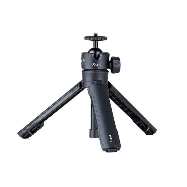 XILETU XS-21 Touch Ground Auto-Open Treppiede Selfie Stick Asta estensibile con testa a sfera universale in metallo 200-402mm