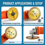 Piastra di posizionamento del disco da taglio per smerigliatrice angolare, piastra flangiata, vite di fissaggio, morsetto, M10 20mm Hole, M14 22mm Hole, M14 25.4mm Hole, M16 22mm Hole