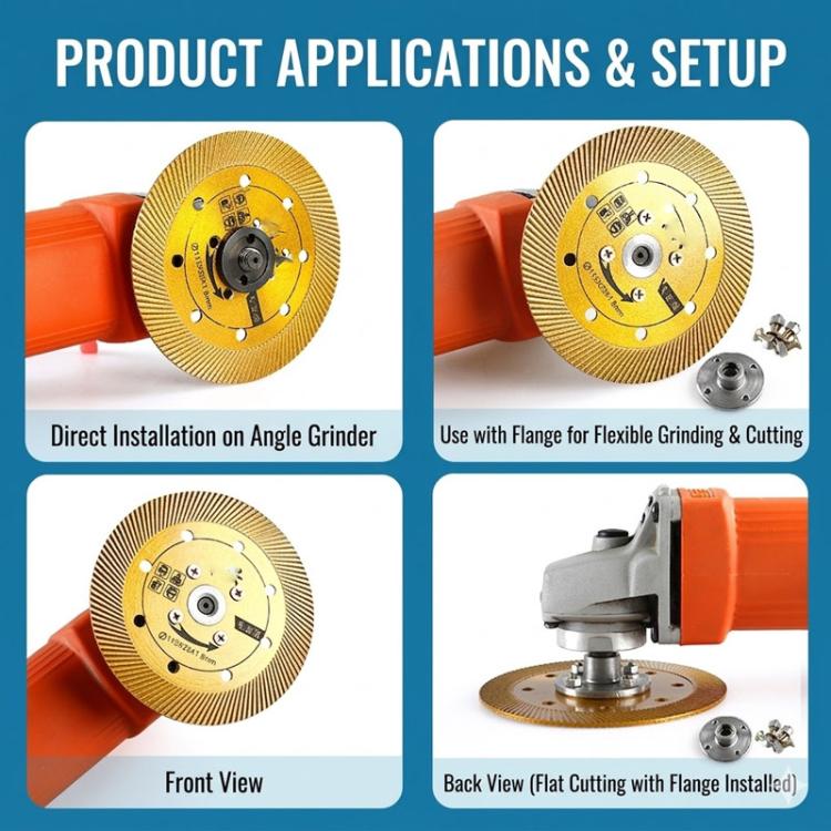 Piastra di posizionamento del disco da taglio per smerigliatrice angolare, piastra flangiata, vite di fissaggio, morsetto, M10 20mm Hole, M14 22mm Hole, M14 25.4mm Hole, M16 22mm Hole