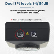 SMART SENSOR Tester di sorgenti sonore di classe 1 per livello sonoro e livello di rumore, ST04A
