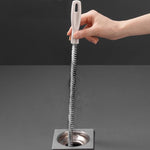Spazzola per la pulizia dei tubi LsCook da 60 cm, per rimuovere i capelli dagli scarichi e disostruire le tubature.