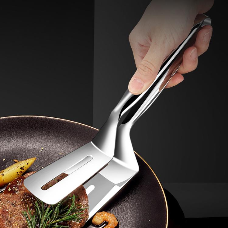 Pinze per alimenti LsCook in acciaio inox 304, ideali per la casa e la cucina, con clip rinforzata per bistecche.