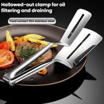 Pinze per alimenti LsCook in acciaio inox 304, ideali per la casa e la cucina, con clip rinforzata per bistecche.