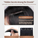 Extension capelli senza cuciture con clip per volume