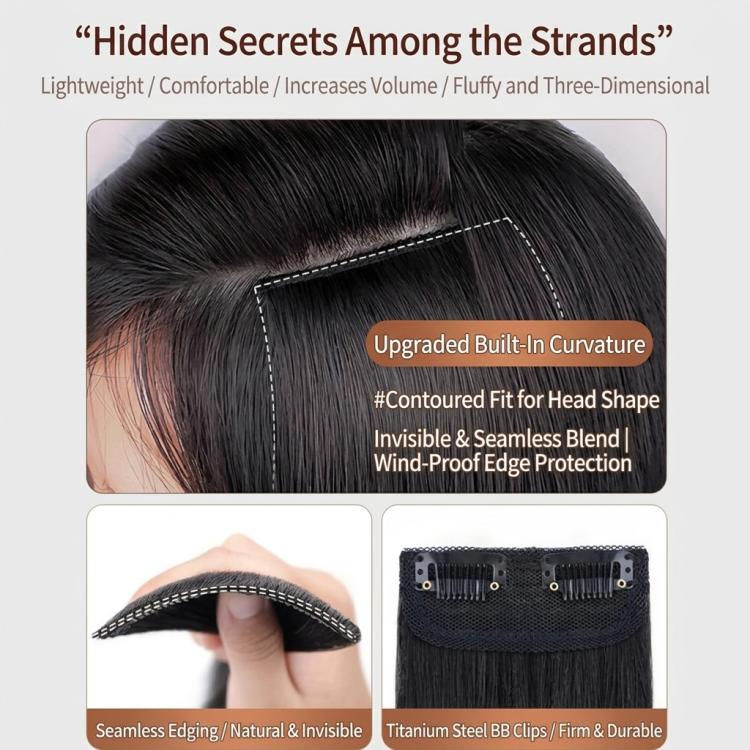 Extension capelli senza cuciture con clip per volume