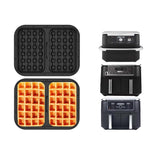 Stampo per waffle per friggitrice ad aria, rivestimento in silicone per teglia da forno, compatibile con i modelli Ninja AF400 / AF451 / AF500 / SL400
