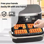 Stampo per waffle per friggitrice ad aria, rivestimento in silicone per teglia da forno, compatibile con i modelli Ninja AF400 / AF451 / AF500 / SL400