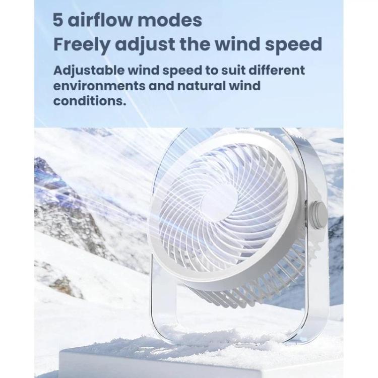 Ventilatore silenzioso da scrivania per esterni con luce notturna e luce notturna per dormitorio, White Direct Plug, Purple Direct Plug, White Rechargeable, Purple Rechargeable