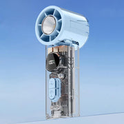 Ventilatore portatile silenzioso S8 ad alta velocità con display digitale e funzione di raffreddamento a ghiaccio.