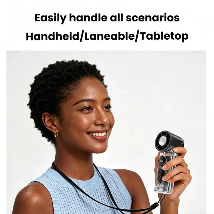 Ventilatore portatile S8 con display digitale e raffreddamento
