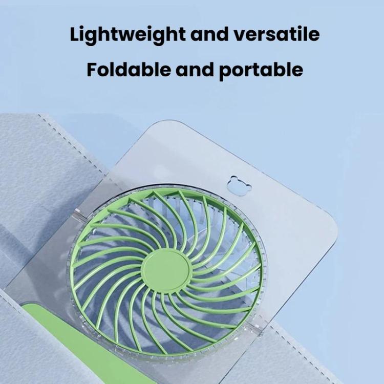 JP-08 Mini ventilatore da tavolo ultrasottile, silenzioso, con display digitale trasparente, ideale per ufficio.