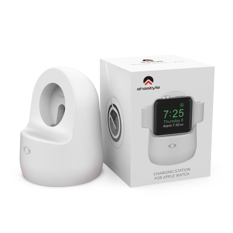 Supporto di ricarica/custodia in silicone AhaStyle PT63 per Apple Watch, mini base di ricarica, senza caricabatterie