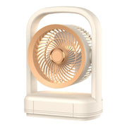 Ventilatore elettrico da tavolo/parete con funzione di ventilazione leggera.