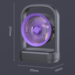 Ventilatore elettrico da tavolo e parete 5W USB Type-C