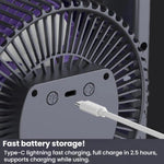 Ventilatore elettrico da tavolo e parete 5W USB Type-C
