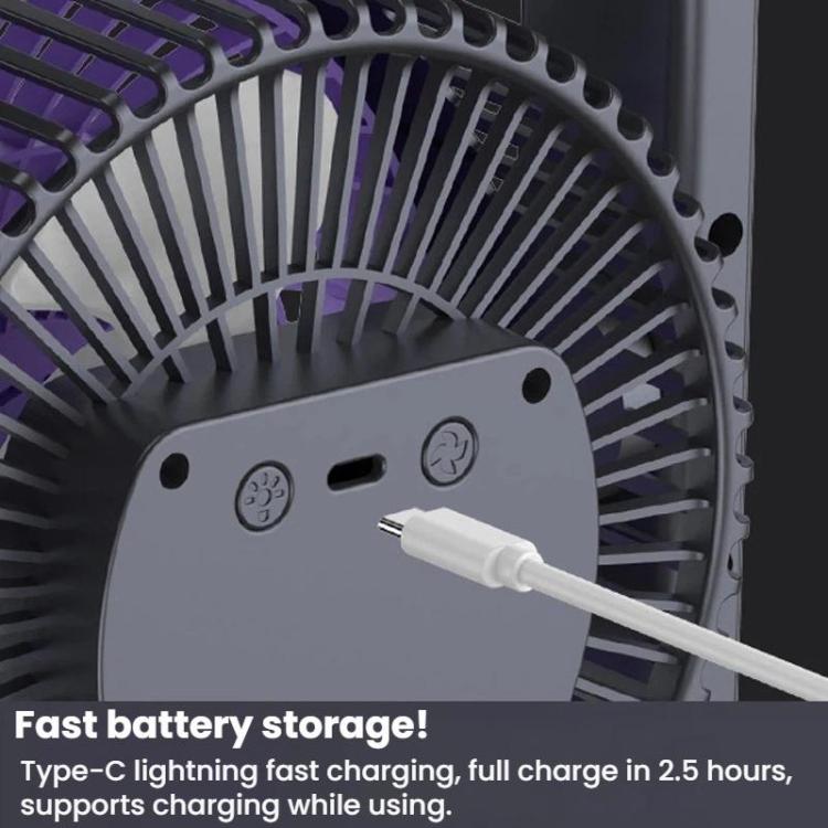 Ventilatore elettrico da tavolo e parete 5W USB Type-C